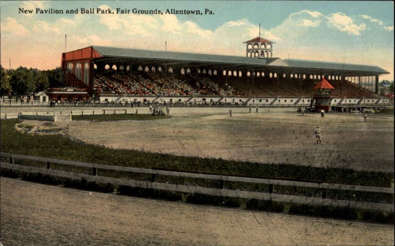 Allentown PA Baseball Game c1910 Postcard