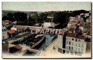 Old Postcard Niort Panerama Pres du Donjon