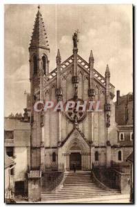 Old Postcard Underground (Creuse) convent chapel