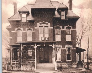 Postcard Batavia NY Knights Of Columbus Home New York