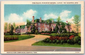 Memphis Tennessee 1940s Postcard Pink Palace Museum Of Natural History