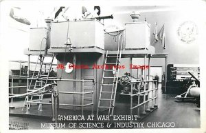 IL, Chicago, Illinois, RPPC, Science & Industry Museum, America At War Exhibit