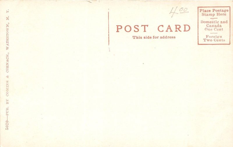 J42/ Watertown New York Postcard c1910 Public Square South Stores 68
