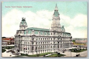 Indianapolis  Indiana  County Courthouse   Postcard    1910