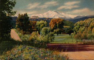 Colorado Long's Peak and Mount Meeker From The Fields Curteich