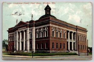 Lauderdale County Court House Meridan Mississippi Postcard E25