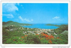 General View of Charlotte Amalie, St. Thomas, U.S. Virgin Islands, 40-60s