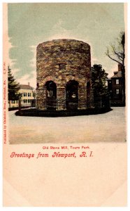 Rhode Island  Newport  Old Stone Mill Touro Park