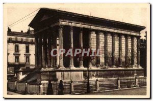 Nimes Old Postcard The house Carree