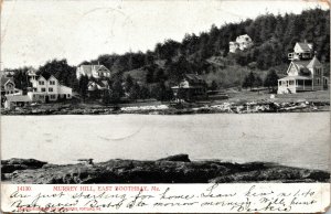 Vtg 1905 Murrey Hill Homes Residence East Boothbay Maine ME Postcard