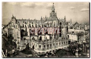 Old Postcard Sevilla Vista Generale de la Catedral
