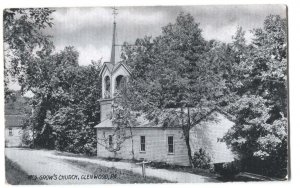 Postcard Mrs Grow's Church Glenwood PA 1910
