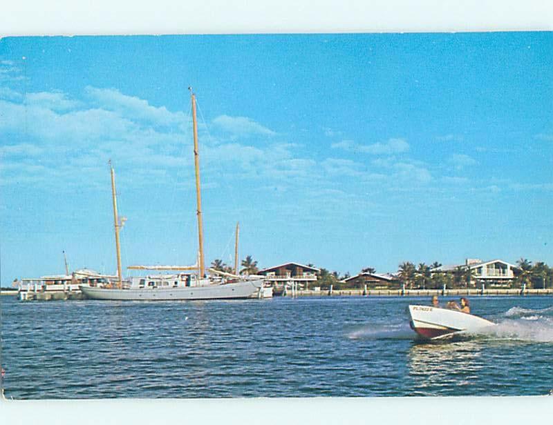 Pre-1980 BOATS AT CORAL HARBOUR CLUB Nassau Bahamas F5694