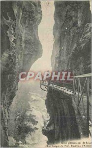 Old Postcard The Gorges du Fier Annecy Surroundings Picturesque corners of Savoy