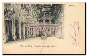 Postcard Old City of Paris Hotel Grande Salle des Fetes Card 1899