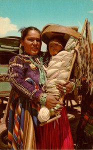 Navajo Indian Family and Baby