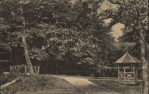 Simsbury CT Mrs. Woods Garden 1900s-20s Vintage Postcard