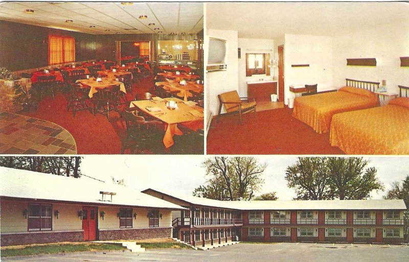 1970's Hickman Motor Lodge, Des Moines, Iowa Chrome Postcard