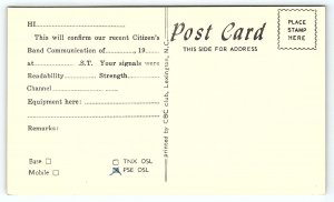 1960s MONTAGUE NJ EDWARD SCHAFFERT HAM RADIO CALL LETTER POSTCARD P3827