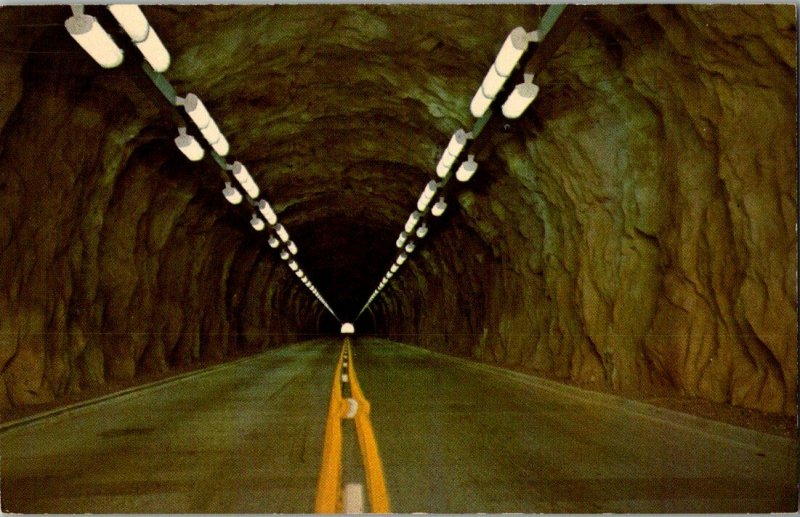 Wyoming's Longest Tunnel U. S. Highway 14-20 Vintage Postcard Standard View Card 