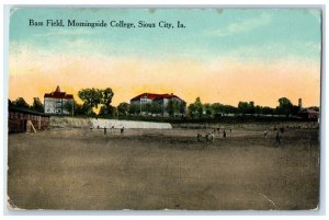 1915 Bass Field Morningside College Exterior Sioux City Iowa IA Vintage Postcard