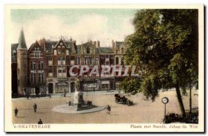 Netherlands Postcard Old Gravenhage Plants puts standb Johan de Witt