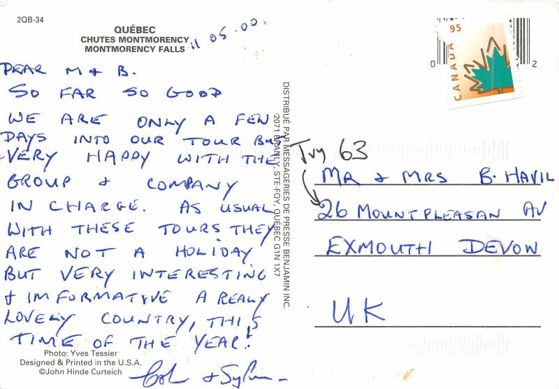 Lot100 quebec canada montmorency falls