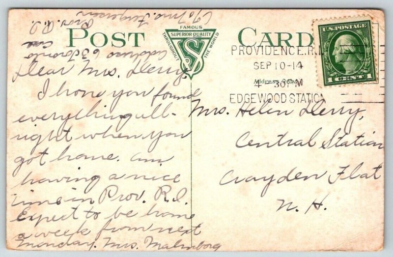 1914  Brown University  Lyman Gym  Colgate Hoyt Pool  Providence RI  Postcard