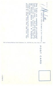 New York City , Hotel Manhattan