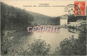 Old Postcard La Bourboule Dam Lake