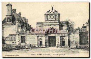 Old Postcard Anet Castle main entrance