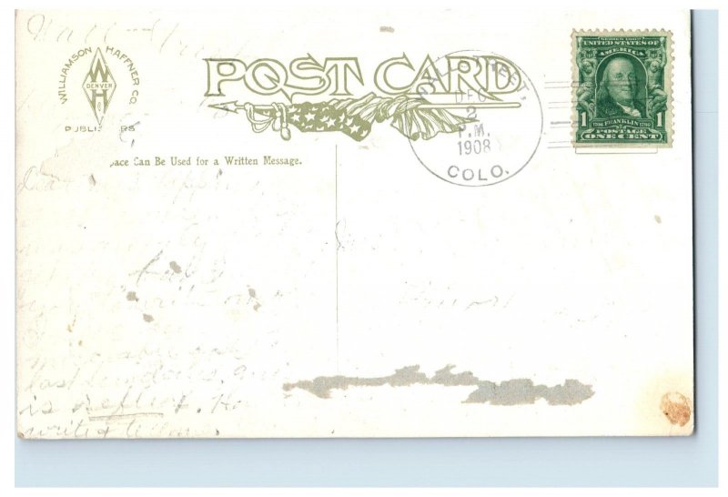 1908 Royal Arch Boulder Colorado Postcard P30E