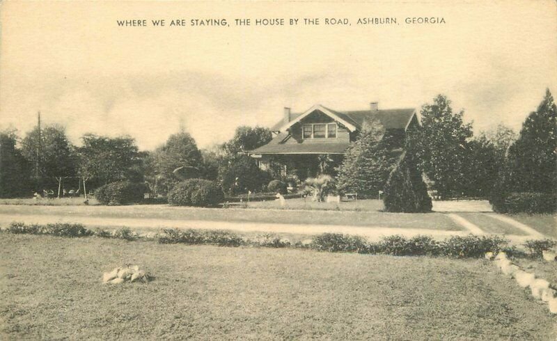 Artvie Ashburn Georgia House by the Road Hotel Postcard Roadside 20-4264