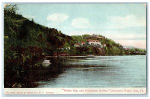 1907 Water Gap Kittatinny Hotels River Delaware Water Gap Pennsylvania Postcard