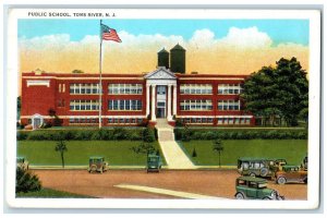 1933 Public School Exterior Building Toms River New Jersey NJ Vintage Postcard