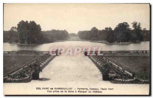 Postcard Old Park Rambouillet Parterre Channels Carpet Green View taken from ...