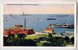 NY - New York City. Aquarium in Bowery Park & NY Harbor