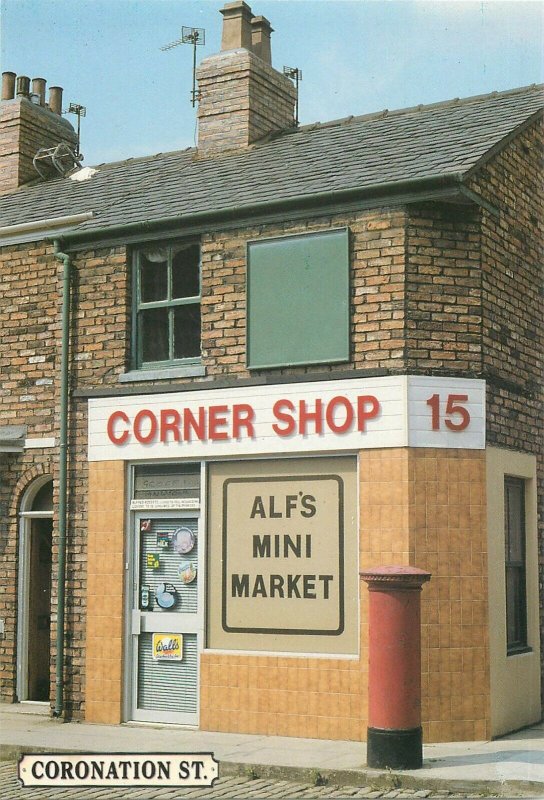 British soap opera Granada Television postcard Coronation Street Corner Shop