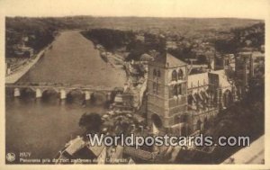 Panorama pris du Fort au Dessus de is Collegiale Huv, Belgium Unused 