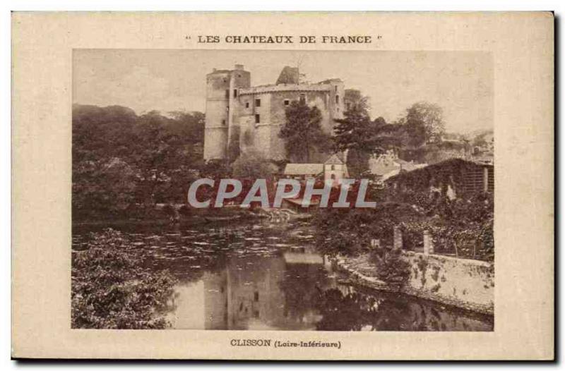 Old Postcard The castle Clisson