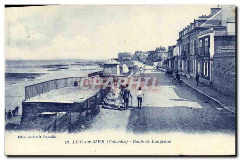 Old Postcard Luc Sur Mer Route Langrune