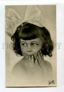 3150026 Girl w/ Huge BOW Vintage PHOTO Fotocelere