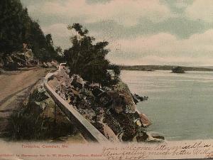 Postcard Antique View of the Turnpike in Camden,ME.           T4