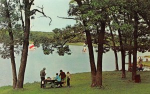 Pierce Lake & Rock Cut State Park, Rockford, Illinois c1960s Vintage Postcard