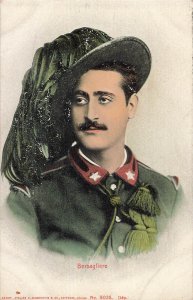 An Italian Bersagliere - Bersaglieri military corps of Italian Army POSTCARD