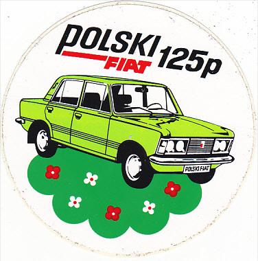 POLSKI 125P FIAT MANUFACTURING LABEL POLAND