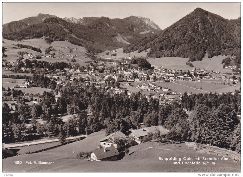 RP, Ruhpolding Obb. Mit Brandler Alm Und Hochfelln 1671m., RUHPOLDING (Bavari...