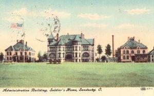 Administration Building, Soldiers' Home - Sandusky, Ohio 1907 postcard