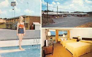 Calhoun, Georgia CHEROKEE MOTEL INC Roadside Swimming Pool 1972 Vintage Postcard