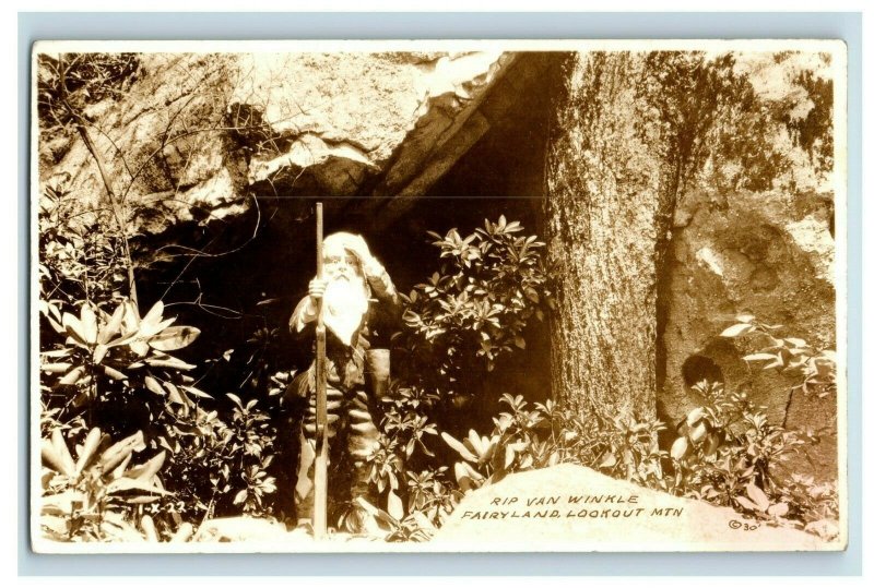 Vintage RPPC Rip Van Winkle, Look Out Mountain, TN Lot of 2 Postcards P2 